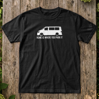 VW T6 "Home Is Where You Park It" T-Shirt – Premium Campervan Life Tee