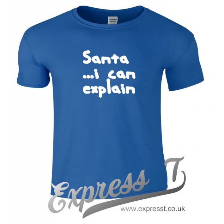 Santa I Can Explain T-Shirt | Funny Christmas Tee for Holiday Parties