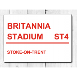 Stoke City Britannia Stadium Football Sign