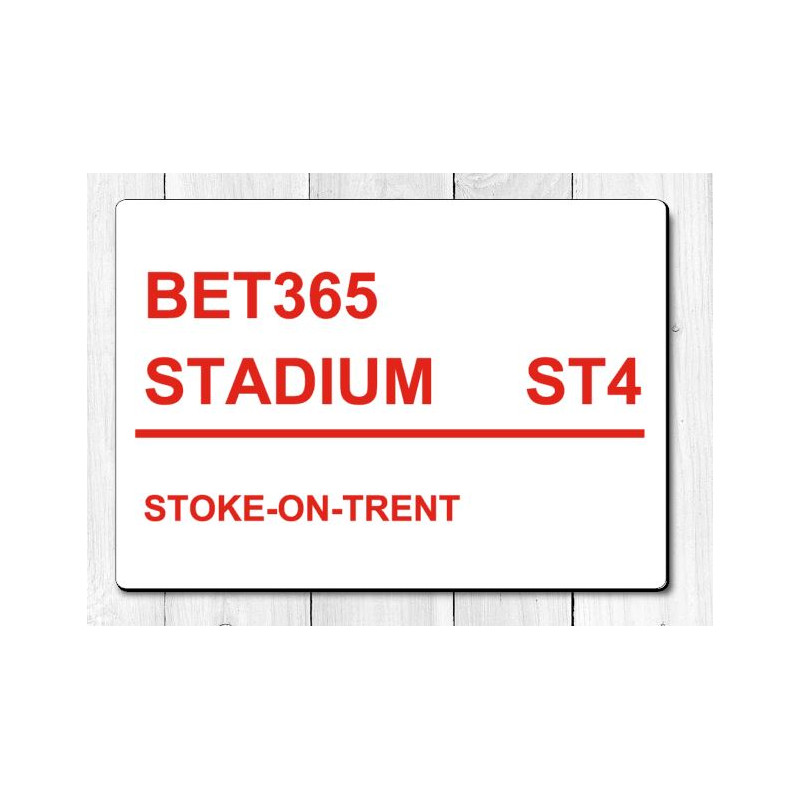 Stoke City Bet365 Stadium Football Sign