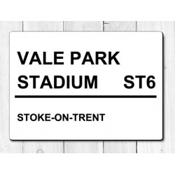 Port Vale Vale Park Stadium Football Sign