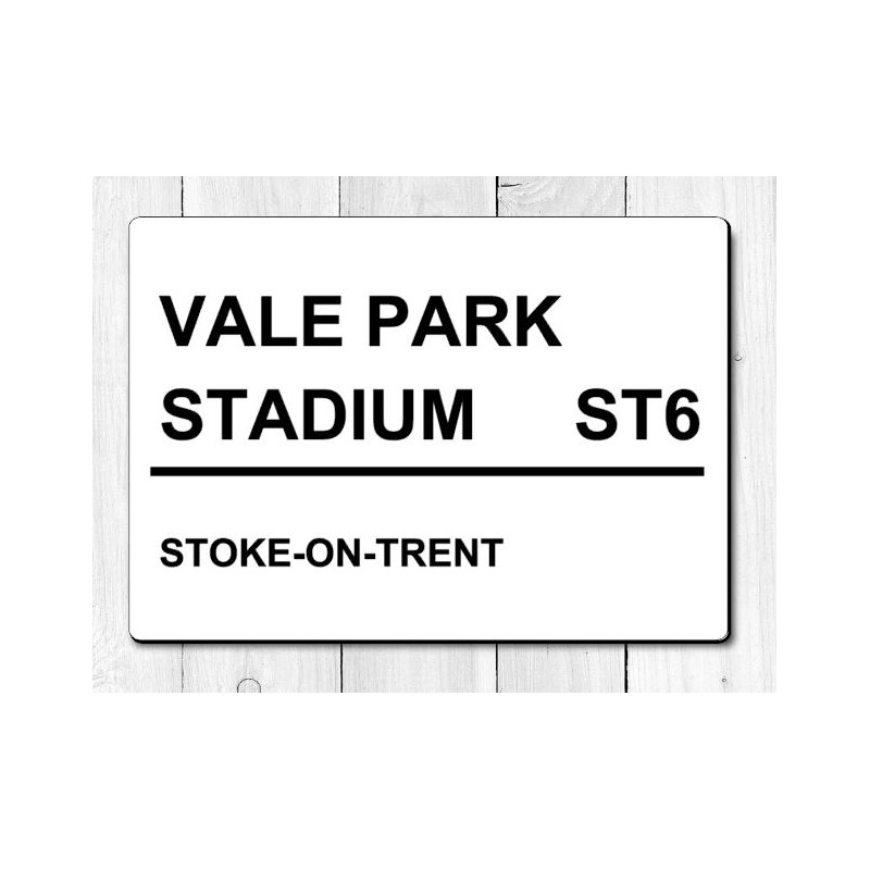Port Vale Vale Park Stadium Football Sign