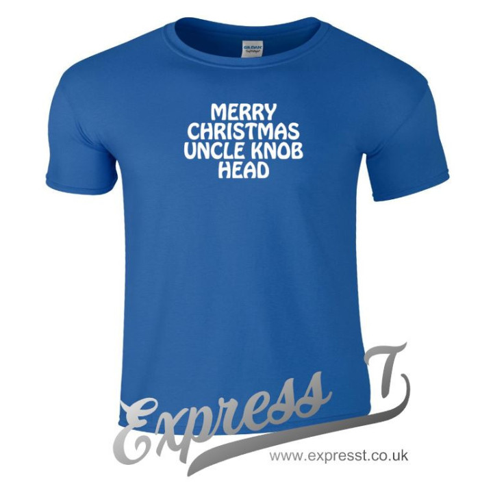Merry Christmas Uncle Knob Head T-Shirt | Funny Novelty Xmas Tee for Men