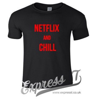NETFLIX & CHILL T-Shirt | Funny Retro Meme Tee for Movie & TV Lovers