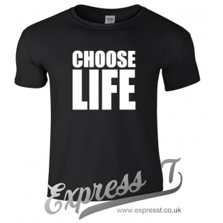 Choose Life T-Shirt | Retro 80s Slogan Tee Inspired by Classic Pop Culture