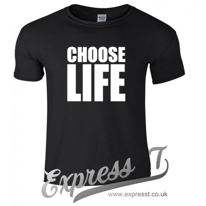 Choose Life T-Shirt | Retro 80s Slogan Tee Inspired by Classic Pop Culture