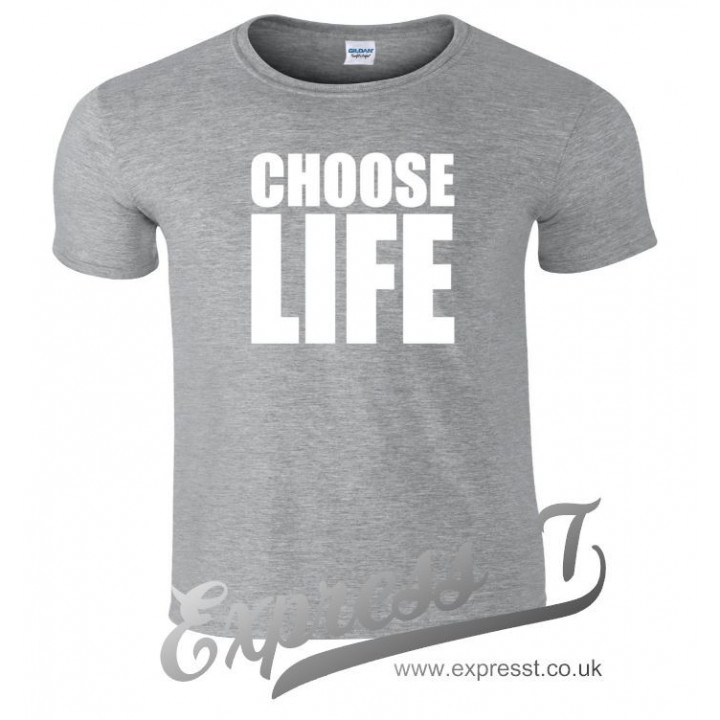 Choose Life T-Shirt | Retro 80s Slogan Tee Inspired by Classic Pop Culture