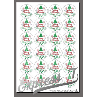 Merry Christmas Stickers – Festive Holiday Labels for Gift Wrapping, Cards & Packaging