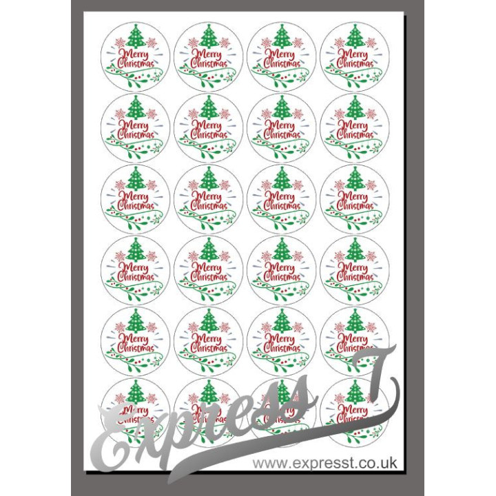Merry Christmas Stickers – Festive Holiday Labels for Gift Wrapping, Cards & Packaging