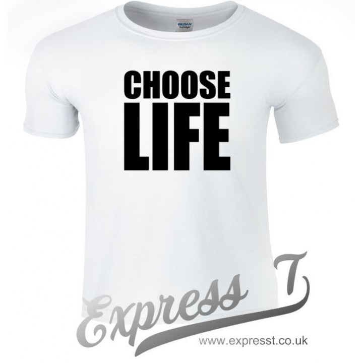 Choose Life T-Shirt | Retro 80s Slogan Tee Inspired by Classic Pop Culture