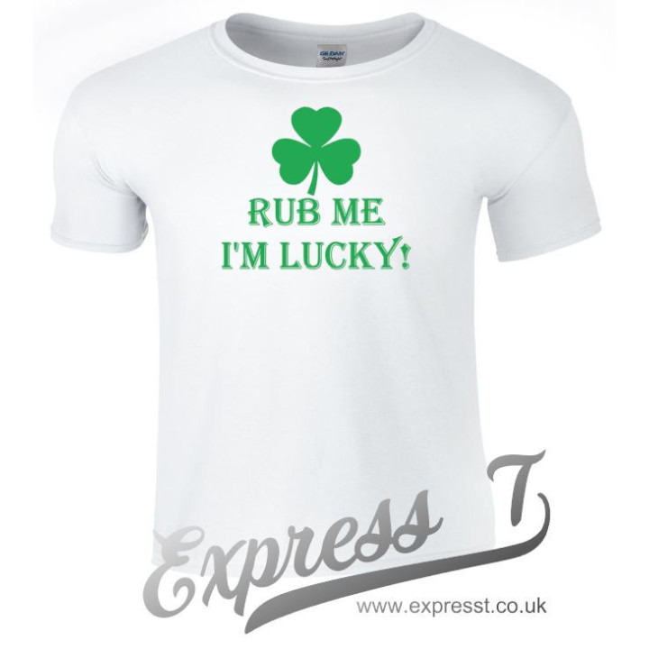 Rub Me I’m Lucky T-Shirt | Funny St. Patrick’s Day Tee