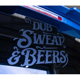 DUB Sweat & Beers Decal | Funny VW Dub Car Sticker for Enthusiasts