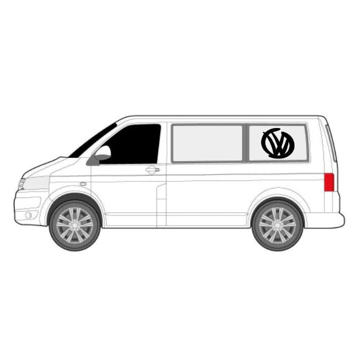 VW Brushed Dripping Decal x2 – Premium Brushed Melt-Effect Decals