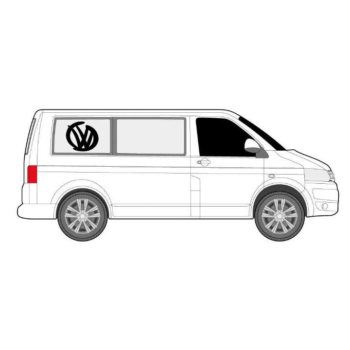 VW Brushed Dripping Decal x2 – Premium Brushed Melt-Effect Decals