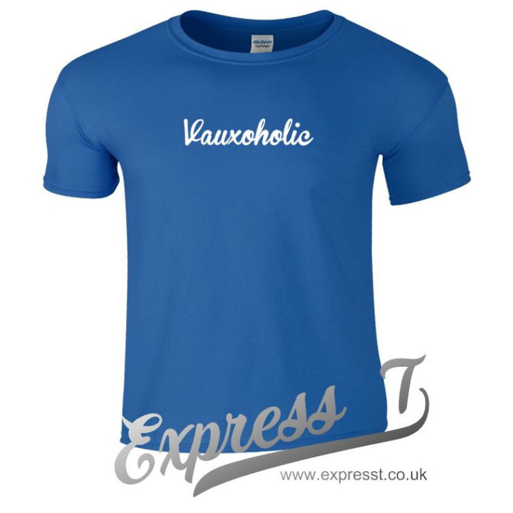 Vauxoholic T-Shirt – Funny Vauxhall Car Enthusiast Tee for Mechanics & Motorsport Fans