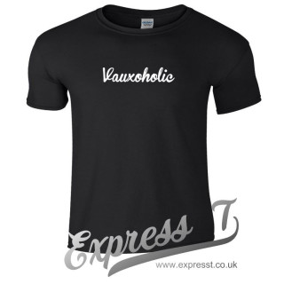 Vauxoholic T-Shirt – Funny Vauxhall Car Enthusiast Tee for Mechanics & Motorsport Fans