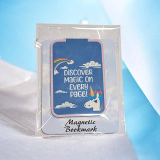 “Discover magic on every page” Magnetic Bookmark
