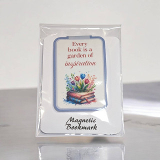 “Every book is a garden of inspiration” Magnetic Bookmark