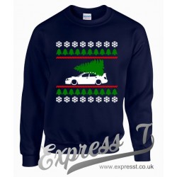 Subaru Impreza Bugeye Christmas Sweatshirt