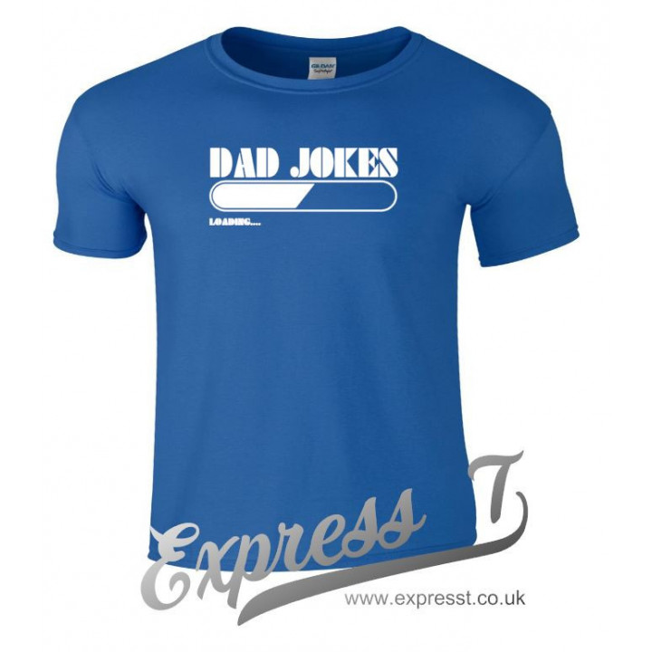 Dad Jokes Loading T-Shirt | Funny Fatherhood Tee for Dads & Humour Lovers