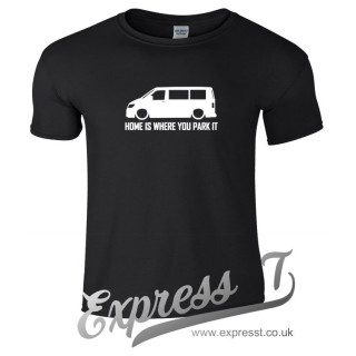 VW T6 "Home Is Where You Park It" T-Shirt – Premium Campervan Life Tee
