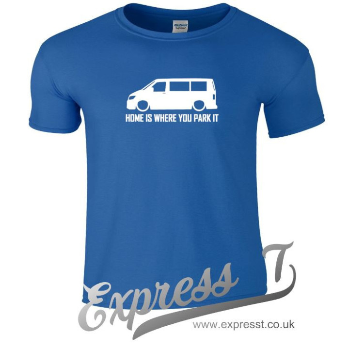 VW T6 "Home Is Where You Park It" T-Shirt – Premium Campervan Life Tee