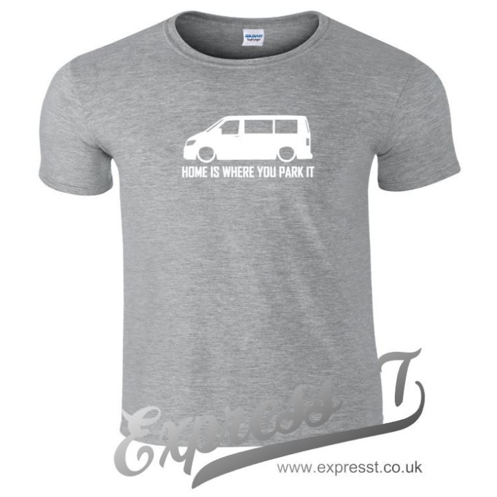 VW T6 "Home Is Where You Park It" T-Shirt – Premium Campervan Life Tee