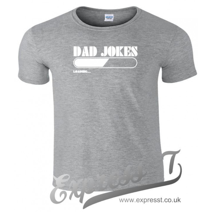 Dad Jokes Loading T-Shirt | Funny Fatherhood Tee for Dads & Humour Lovers