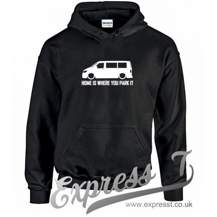 VW T6 "Home Is Where You Park It" Hoodie - Cosy Campervan Adventure Wear