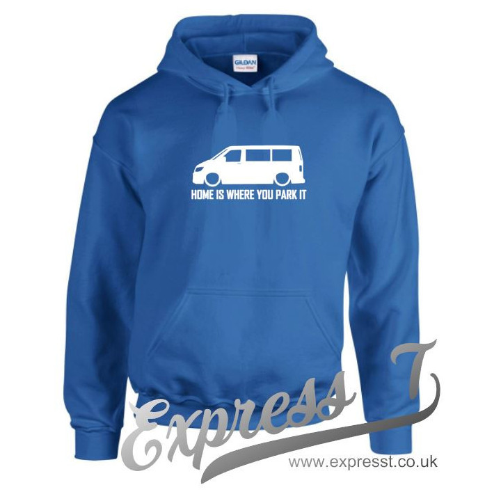 VW T6 "Home Is Where You Park It" Hoodie - Cosy Campervan Adventure Wear