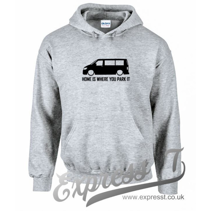 VW T6 "Home Is Where You Park It" Hoodie - Cosy Campervan Adventure Wear