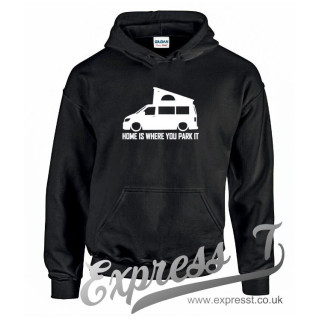 VW T6 Pop-Up "Home Is Where You Park It" Hoodie – Adventure-Ready Comfort