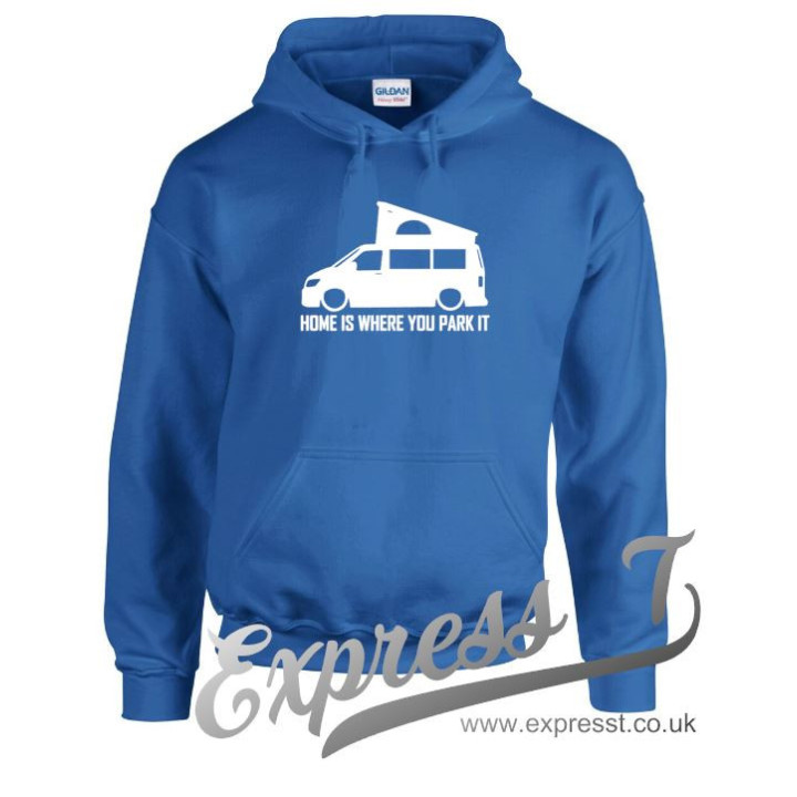 VW T6 Pop-Up "Home Is Where You Park It" Hoodie – Adventure-Ready Comfort