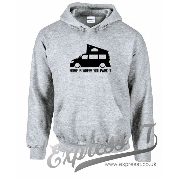 VW T6 Pop-Up "Home Is Where You Park It" Hoodie – Adventure-Ready Comfort