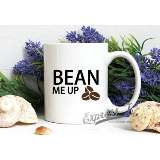 "Bean Me Up" Coffee Mug – Your Daily Dose of Sci-Fi & Caffeine