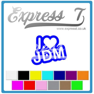 I Love JDM Decal - Show Your JDM Pride