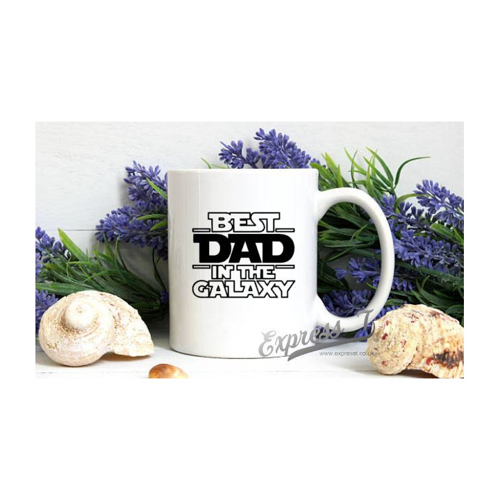 Best Dad in the Galaxy Mug - Space Themed Father's Gift