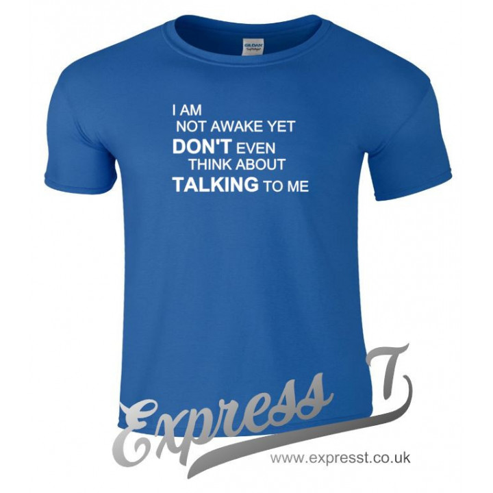 I Am Not Awake Yet T-Shirt | Funny Morning Humour Tee for Coffee Lovers