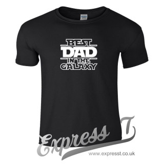 Best Dad In The Galaxy T-Shirt - Cosmic Father's Gift