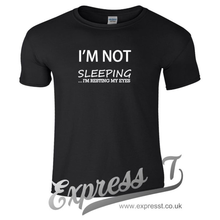 I’m Not Sleeping, I’m Resting My Eyes T Shirt | Funny Lazy Humour Tee