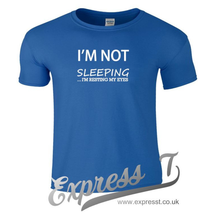I’m Not Sleeping, I’m Resting My Eyes T Shirt | Funny Lazy Humour Tee