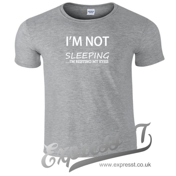 I’m Not Sleeping, I’m Resting My Eyes T Shirt | Funny Lazy Humour Tee