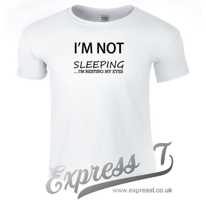 I’m Not Sleeping, I’m Resting My Eyes T Shirt | Funny Lazy Humour Tee