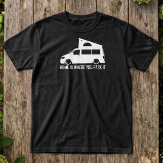 T6 Pop Up Home Is Where You Park It Camper Van T-Shirt