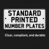 Standard Printed Number Plates
