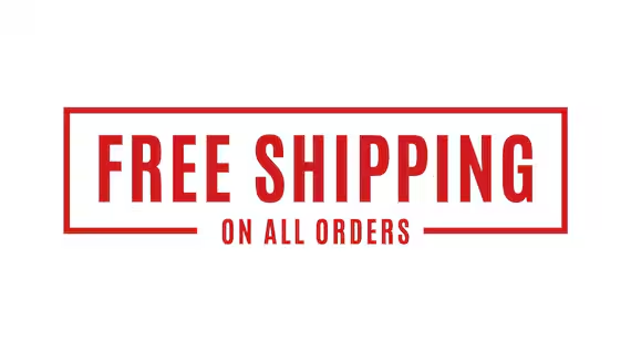 Free shipping on all orders